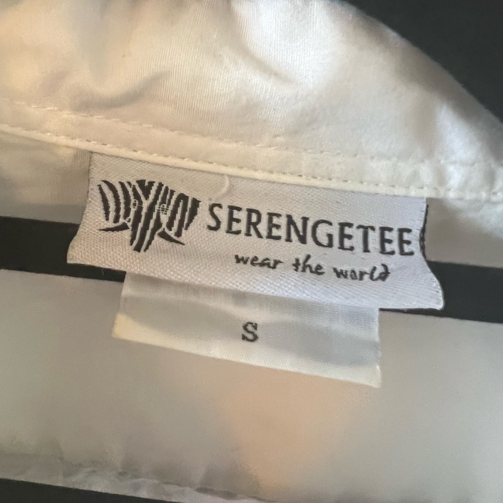 Serengetee Button Down Pink Patterned Pocket - Picture 3 of 3